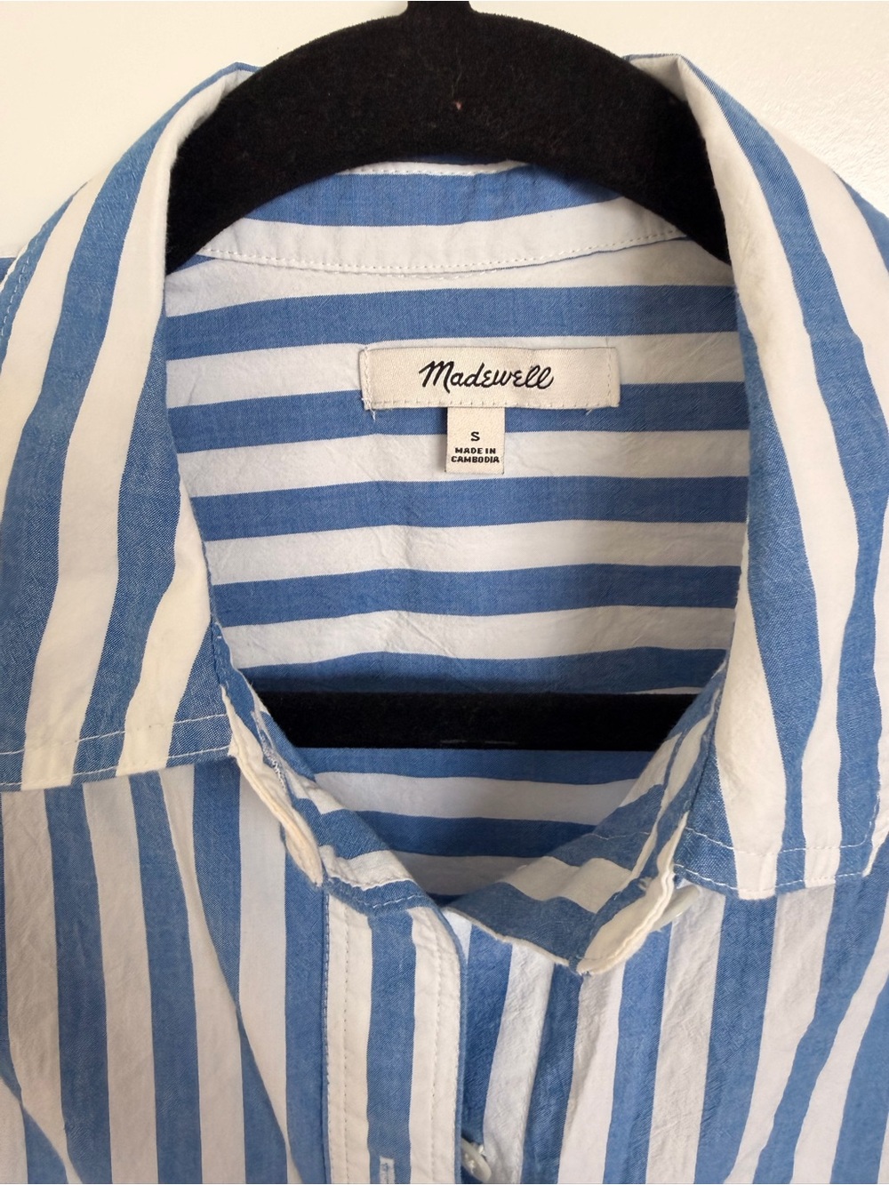 Madewell Signature Poplin Oversized Shirt - Small - Picture 3 of 6